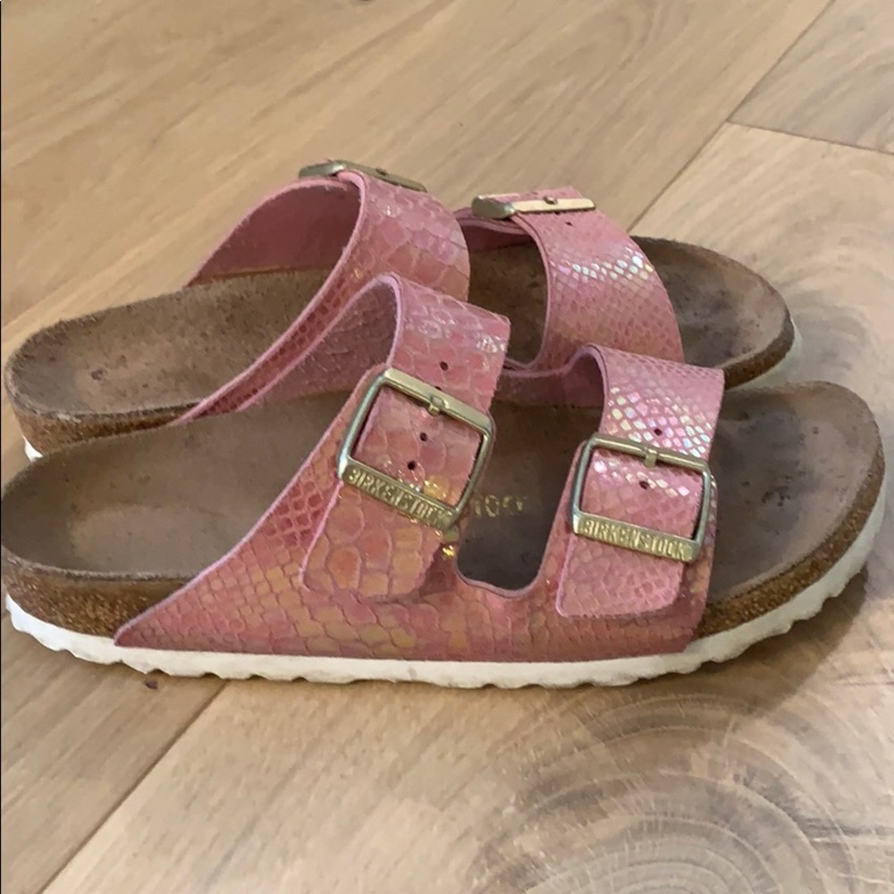Birkenstock women’s 38 (7.5/8) birko-flor in pink